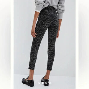 Anthropologie Sanctuary runway shimmer leopard leggings sz xs